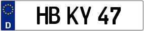Trailer License Plate